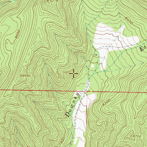 Topographic Map of East Downey Creek, CO