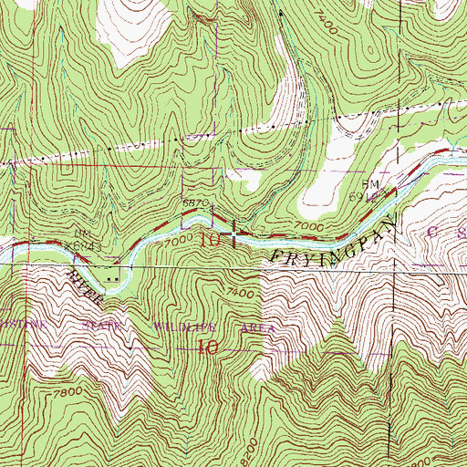 Topographic Map of Toner Creek, CO