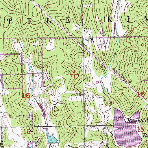 Topographic Map of Little Axe Independent School District, OK