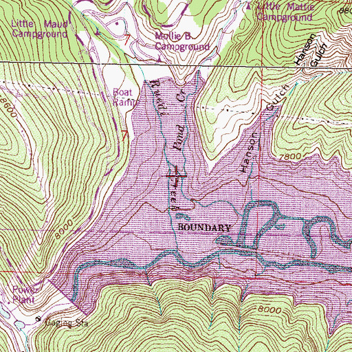 Topographic Map of Pond Creek, CO