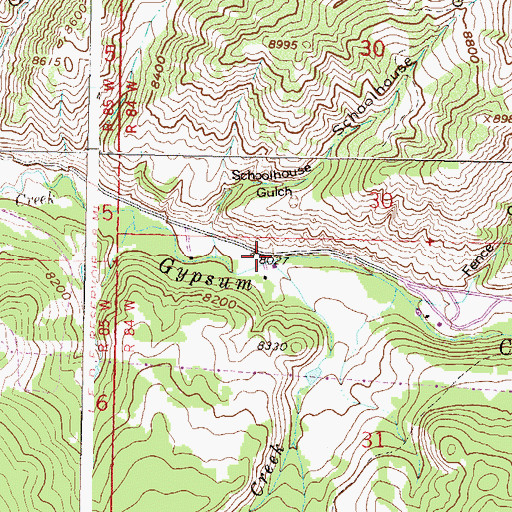 Topographic Map of White Creek, CO