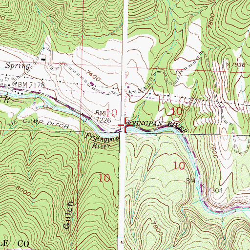 Topographic Map of Frenchman Creek, CO