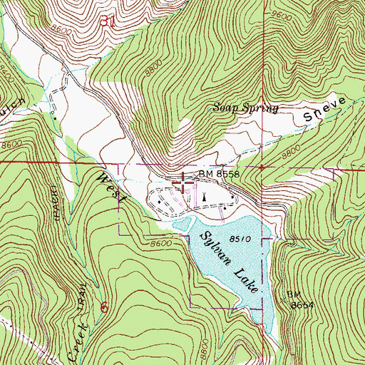 Topographic Map of Sneve Gulch, CO