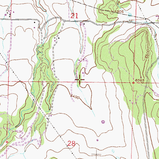Topographic Map of Coyote Park, CO