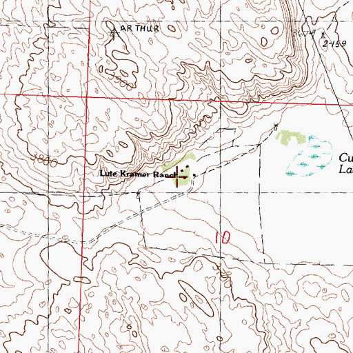 Topographic Map of Lute Kramer Ranch, NE