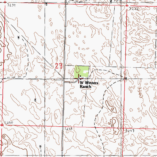 Topographic Map of W Winters Ranch, NE