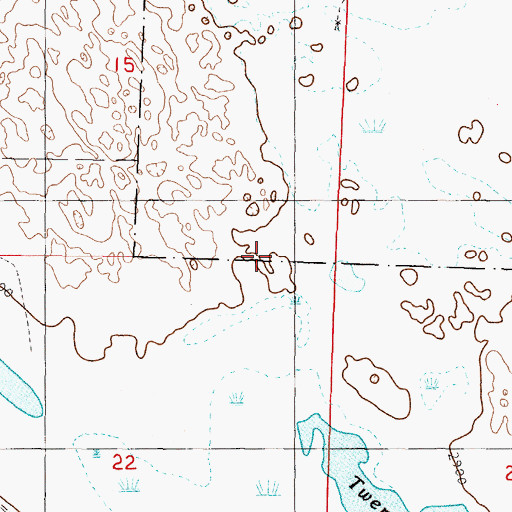 Topographic Map of Hassel Ranch, NE