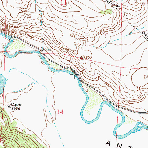 Topographic Map of Birdsie Warm Spring, CO