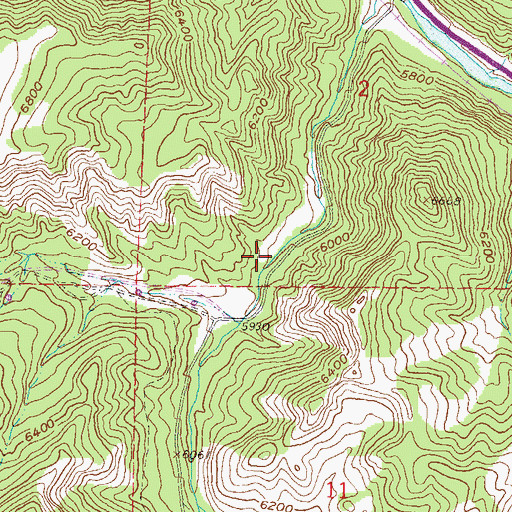 Topographic Map of South Canyon Hot Springs, CO