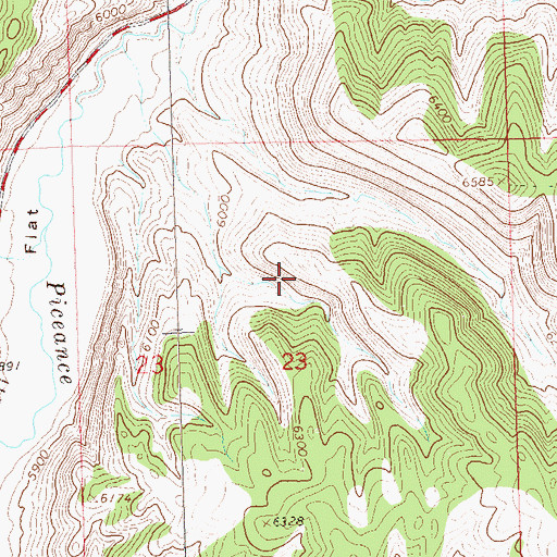 Topographic Map of USBM Number One Shaft, CO