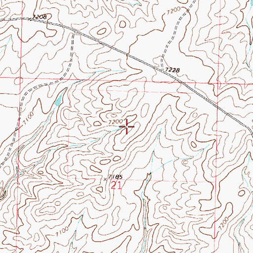 Topographic Map of Lay Mine, CO