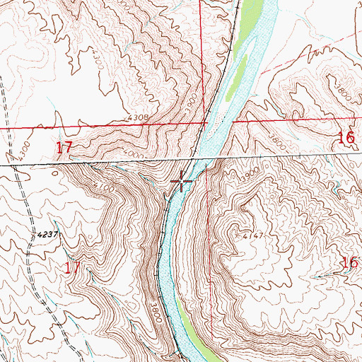 Topographic Map of Little Sheep Mountain Spring, WY