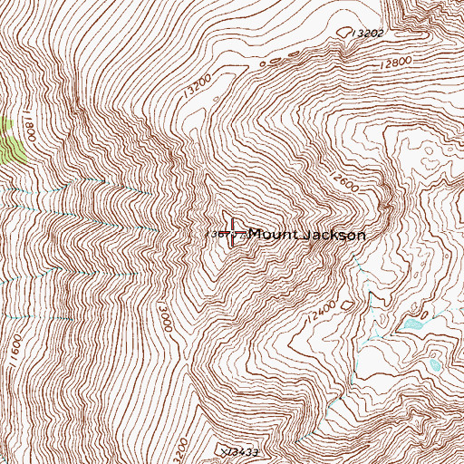 Topographic Map of Mount Jackson, CO