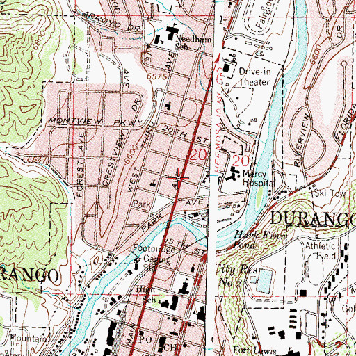 Topographic Map of Claire Viles Park, CO