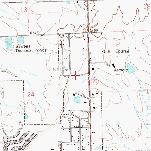 Topographic Map of Baptist Chapel, CO