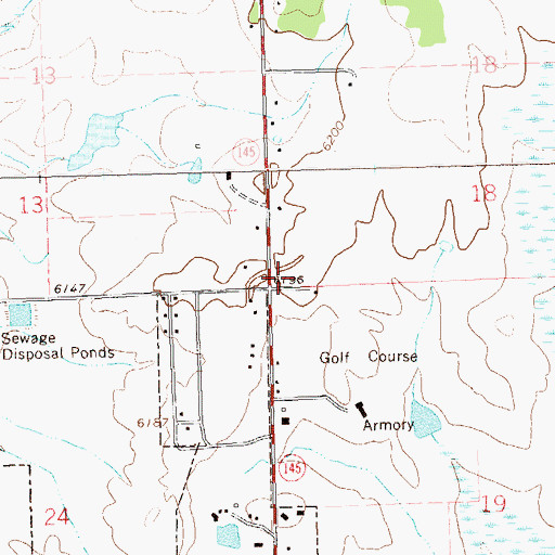 Topographic Map of Conquistador Golf Course, CO