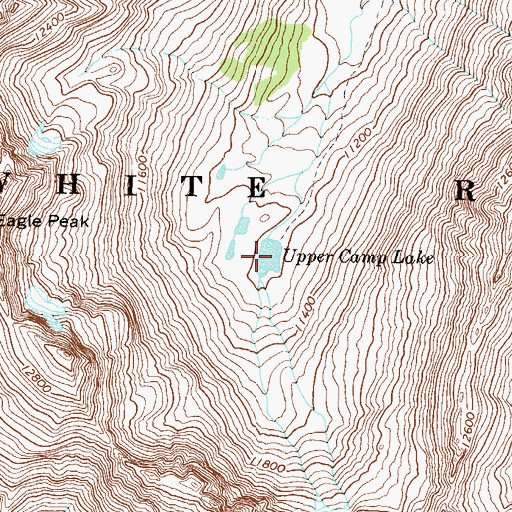 Topographic Map of Upper Camp Lake, CO