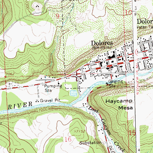 Topographic Map of Joe Rowell Park, CO