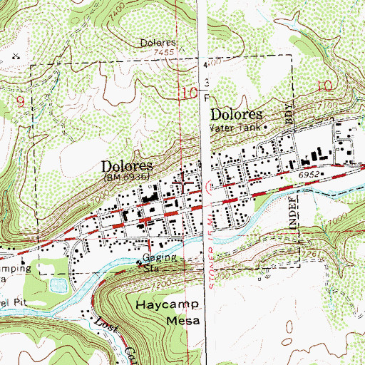 Topographic Map of Our Lady of Victory Catholic Church, CO