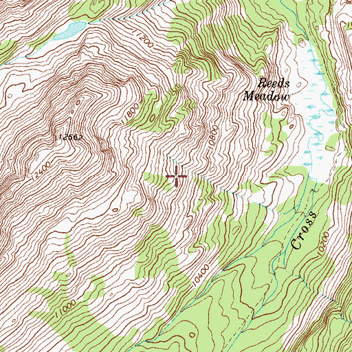Topographic Map of West Cross Creek, CO