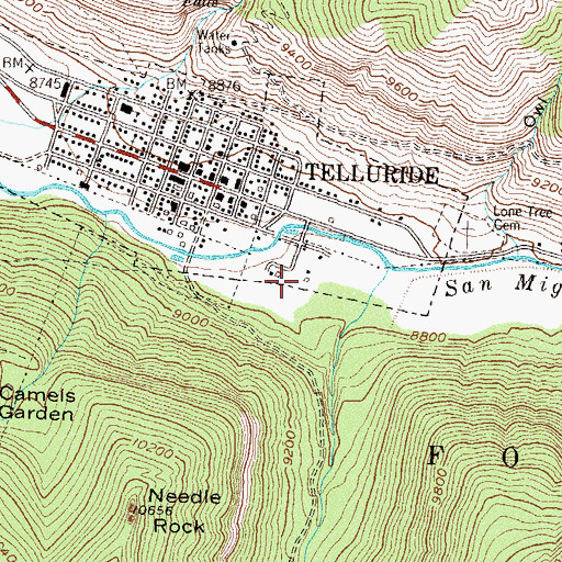 Topographic Map of Francis Warner Field, CO