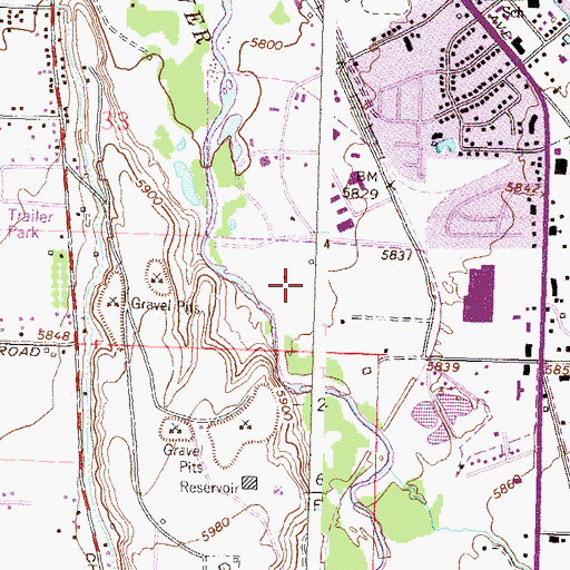 Topographic Map of McNeil Fields, CO