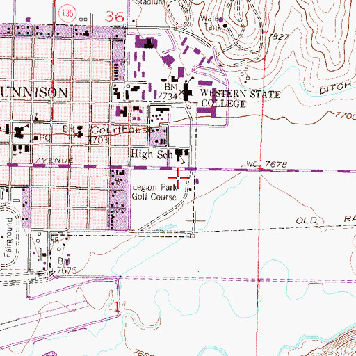 Topographic Map of Pioneer Museum, CO
