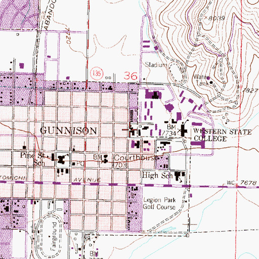 Topographic Map of Keating Hall, CO