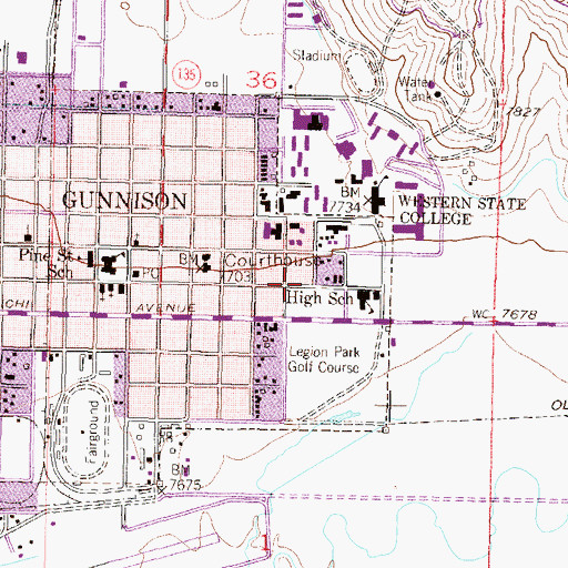 Topographic Map of Church of Christ, CO