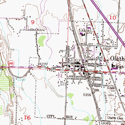 Topographic Map of Our Lady of Fatima Catholic Church, CO
