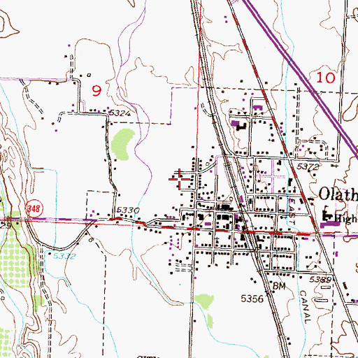 Topographic Map of Church of Christ, CO