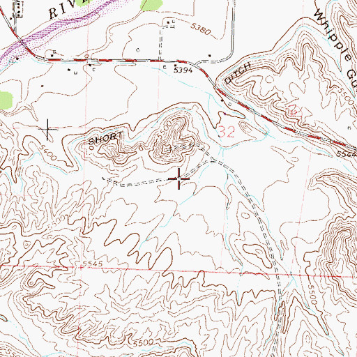 Topographic Map of Hotchkiss High School, CO