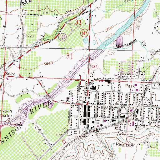 Topographic Map of Saint Michaels Episcopal Church, CO