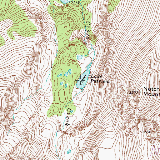Topographic Map of Lake Patricia, CO