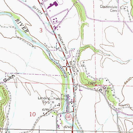 Topographic Map of Crystal River Baptist Church, CO