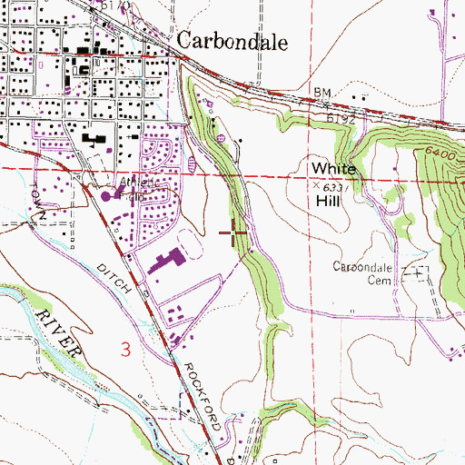 Topographic Map of Saint Mary of the Crown Catholic Church, CO