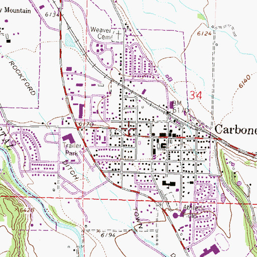 Topographic Map of Colorado Mountain College Lappala Center, CO