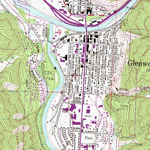 Topographic Map of Visitor Information Center, CO