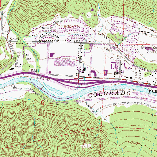 Topographic Map of Sister Lucy Downey Park, CO