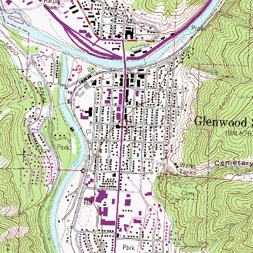 Topographic Map of Church of Nazarene, CO
