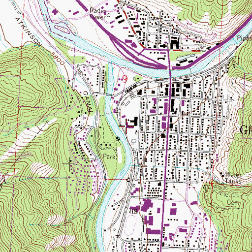 Topographic Map of Bolitho Elementary School, CO
