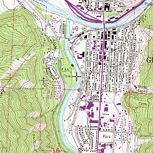 Topographic Map of First Assembly of God, CO