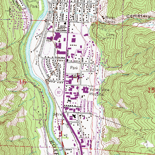 Topographic Map of Saint Barnabas Episcopal Church, CO