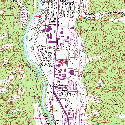 Topographic Map of Saint Stephen's Catholic School, CO