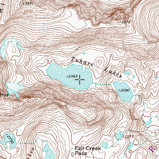 Topographic Map of Tuhare Lakes, CO