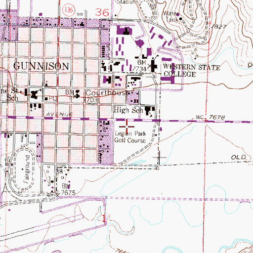 Topographic Map of Jorgensen Recreation Complex, CO