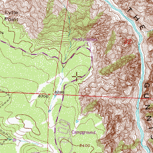 Topographic Map of Tomichi Point, CO