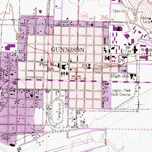 Topographic Map of Webster Hall - Young at Heart Senior Citizen Center, CO