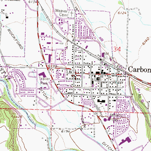 Topographic Map of John M Fleet Municipal Pool, CO