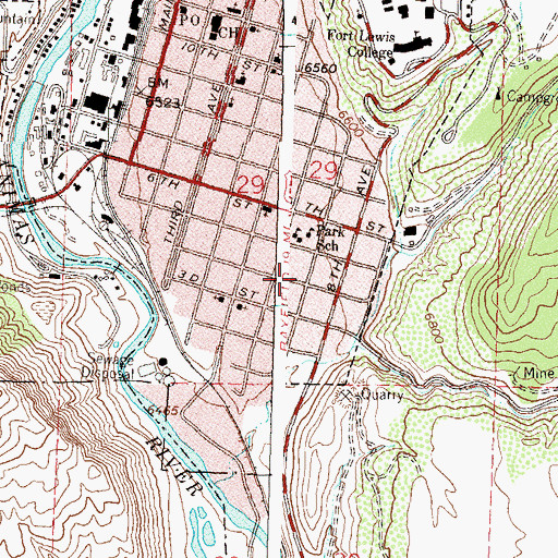 Topographic Map of Fanto Park, CO